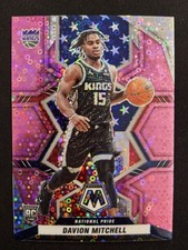2021-2022 Panini Mosaic Davion Mitchell Rookie Pink Fast Break #254 RC 15/20
