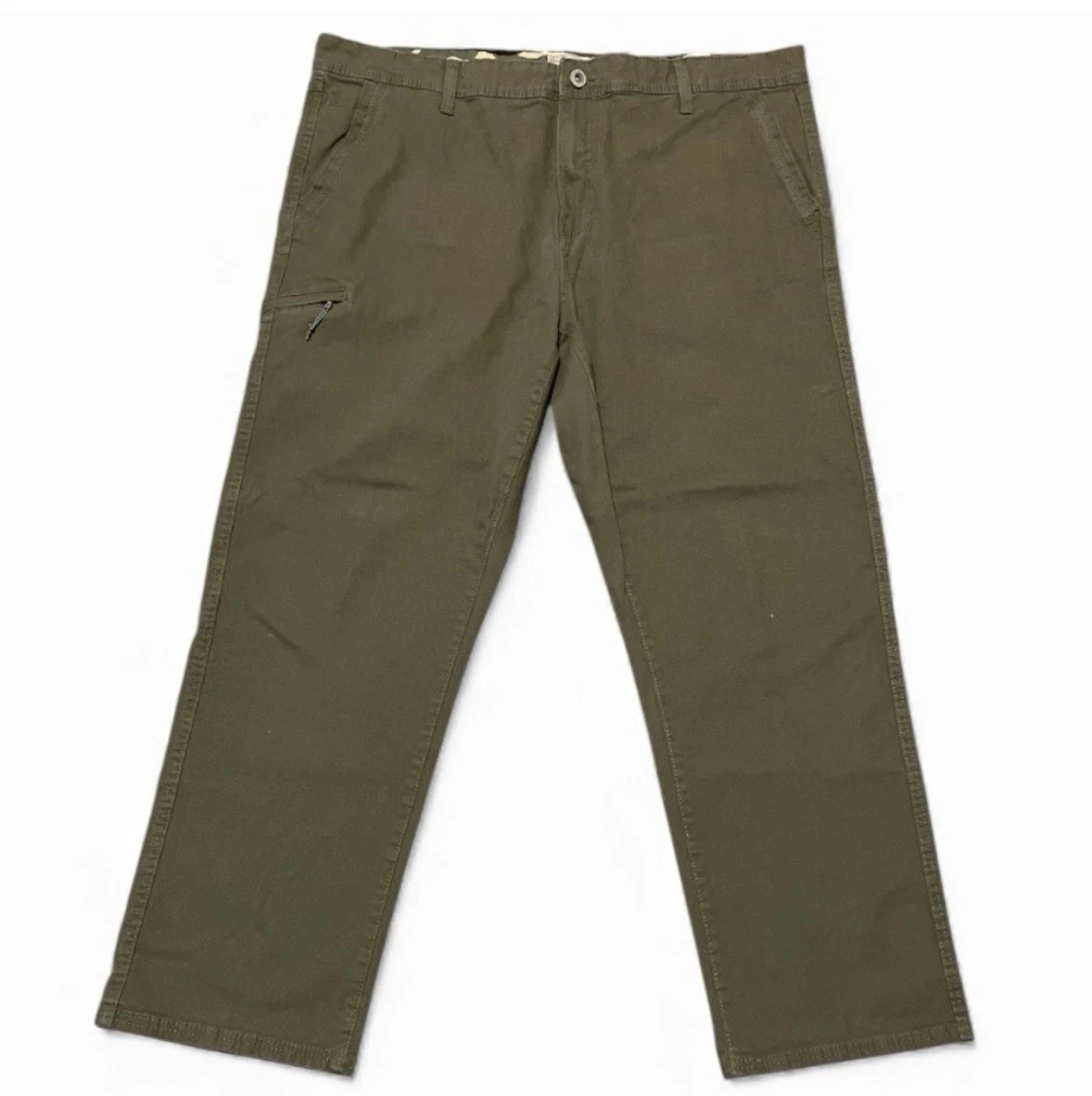 Men's Weatherproof Vintage Flex Canvas Utility Pants with Camo Waistband 40x30