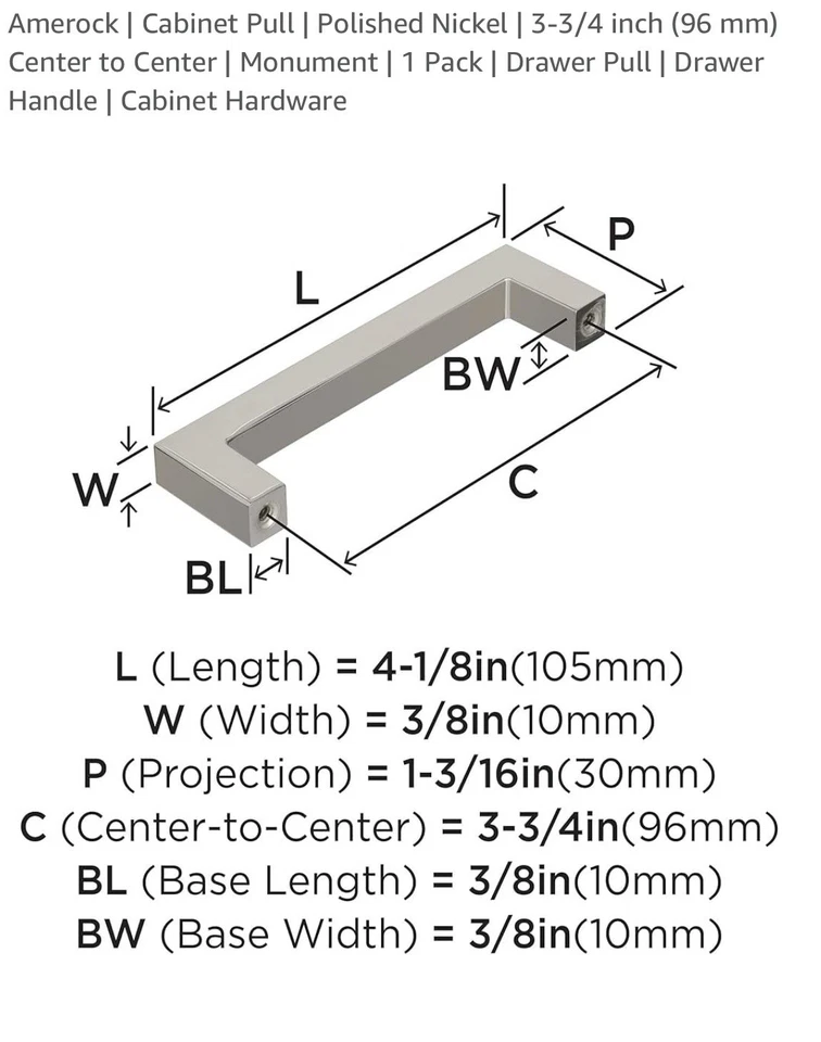 Perillas de tracción para gabinete Foto 2 de 4