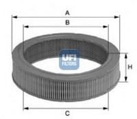 Ufi Luftfilter 27.582.00 Filtereinsatz FüR Toyota Hilux 6 Pick Up LN150 LN145