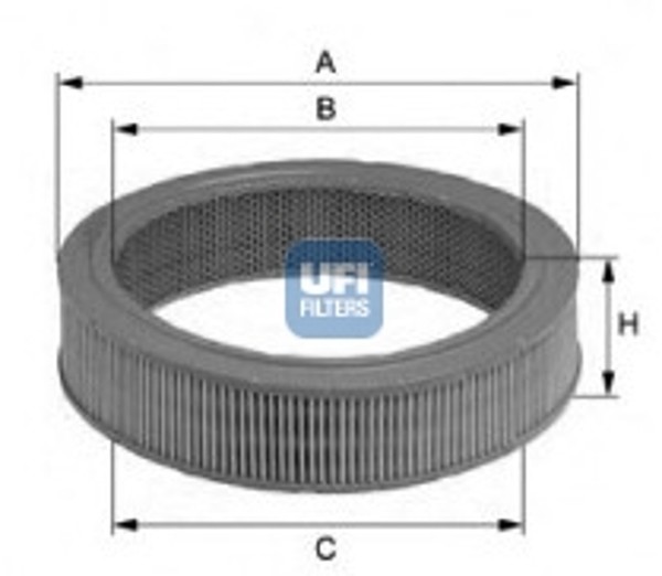 Ufi Luftfilter 27.582.00 Filtereinsatz FüR Toyota Hilux 6 Pick Up LN150 LN145-image