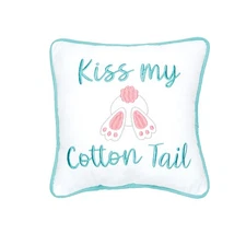 Kiss My Cotton Tail Small/Petite Accent Pillow