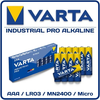 VARTA Batterien Industrial PRO AAA Micro Power 1270mAh +Aus 2025+ 1x 4x 8x 40x