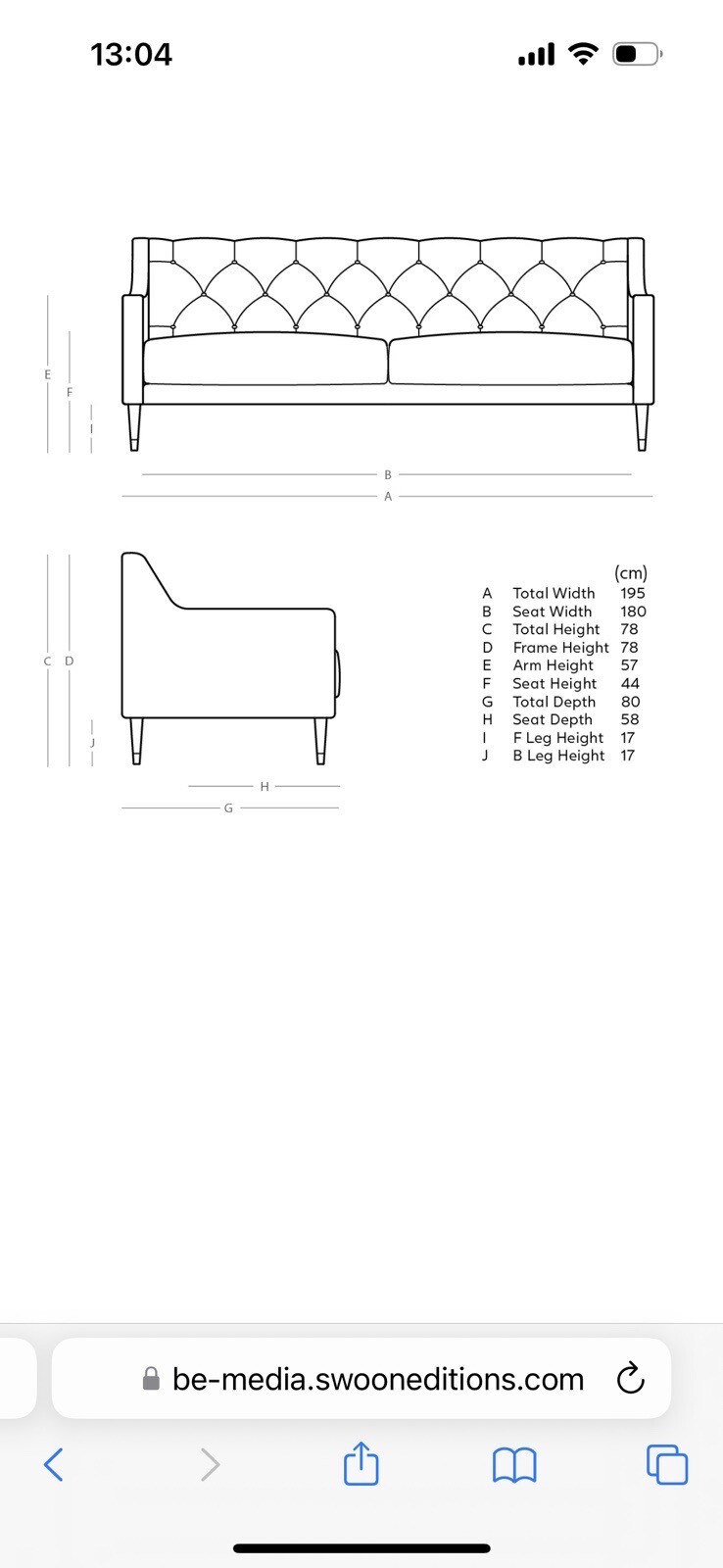 Swoon Pritchard 3 seater sofa with Andrew Martin cushions eBay