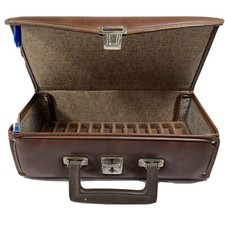 Rare  Emerson  Faux Leather Music Cassette Tape Carrying Case Holder 1978-1984