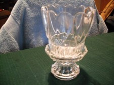 New 2 Piece Crystal Hurricane Candle Holder/Lamp In Original Box
