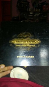 Honduras Double Maduro Sancho Panza  Black Wood EMPTY Cigar Box