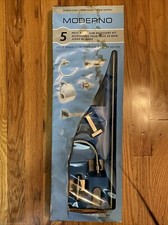MODERNO Solid Brass in Brushed Nickel 5PC Bathroom Accessory Kit - NEW in BOX