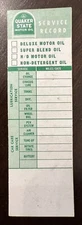 Vintage Quaker State Motor Oil Service Sticker