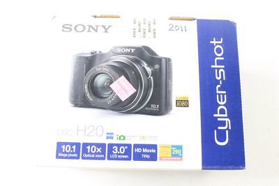 Sony Cyber-shot DSC-H20 10.1MP Digital Camera - Black for