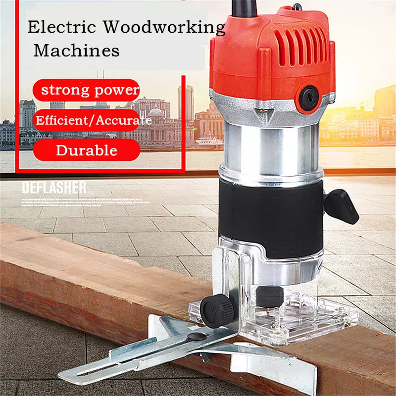 800W Electric Wood Trim Router Handheld Palm Router Tool fr Woodworking Laminate