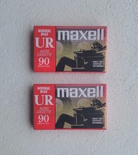 Maxell UR-90 Normal-Bias Audio Cassette Tapes, New Factory Sealed, Lot Of 2