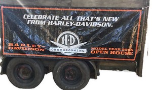 Harley 2004- 05 Motorcycles 8'x3' banner flag mancave art harley davidson banner