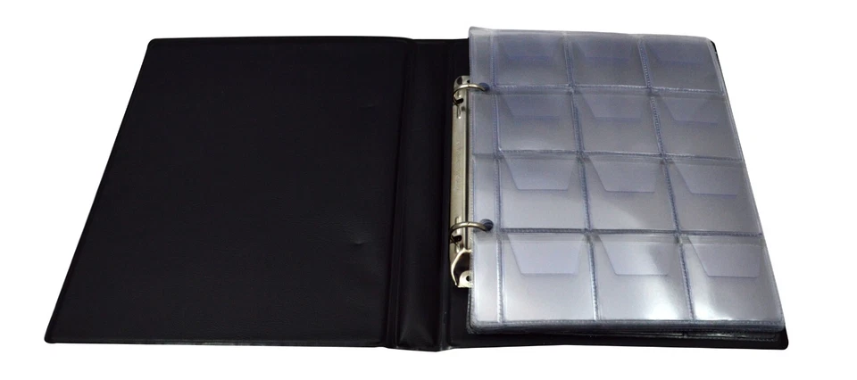 Collector Coin Album 120 Medium Size Coins 10 Pages Sleeves Folder Book