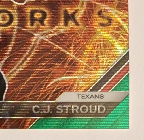 C.J. Stroud/QB Texans RC | 2023 Green Wave Prizm Feuerwerk Einsatz Rookie Karte - Bild 6 von 7