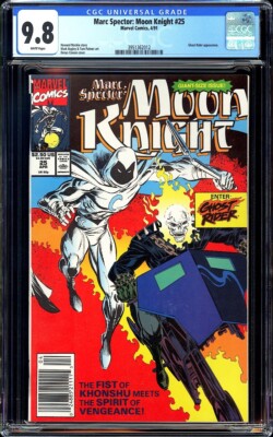 Marc Spector: Moon Knight #25 CGC 9.8 (1991) First Ghost Rider
