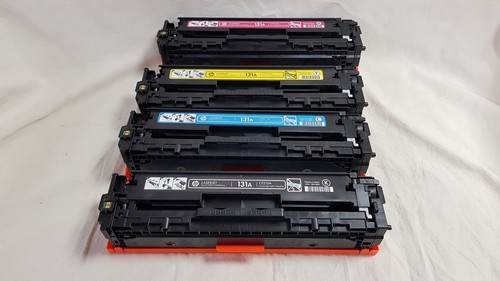 GEBRAUCHTE LEERE PATRONEN!! HP 131A Original Original CMYK Toner Set