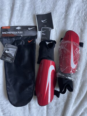 Nike Shin Guard Pads Men Large Protegga Flex Competitive Red