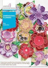 Dimensional Flowers Anita Goodesign Embroidery Machine Design CD NEW