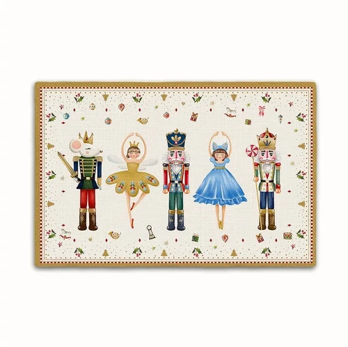 Festive Christmas Themed NUTCRACKER PRINCESS Placemats, 2 Sets of 4, 8 Total NWT