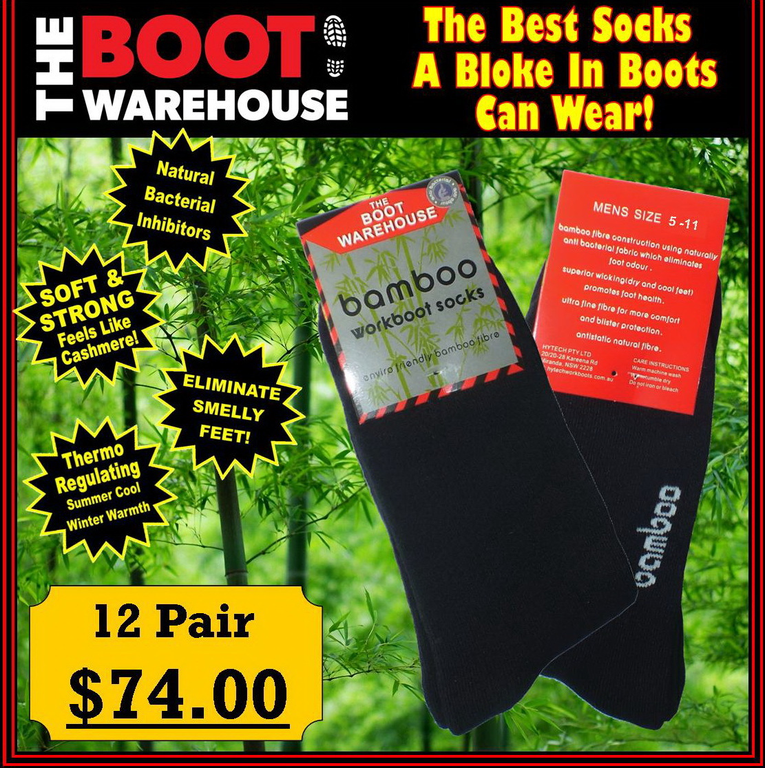 TBW Bamboo Work Boot Safety, Leather, Soft Toe Steel Cap