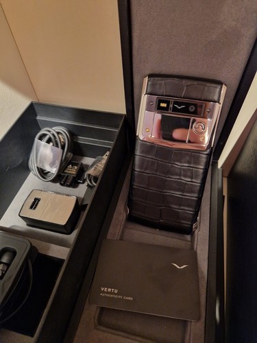 Vertu Signature Touch 24k GOLD EDITION, Alligatorleder, UNIKAT, Full Pack - Bild 24 von 24
