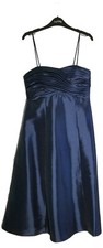 Jessica Strapless Glistening Navy Blue Prom Dress size 8- Excellent condition!