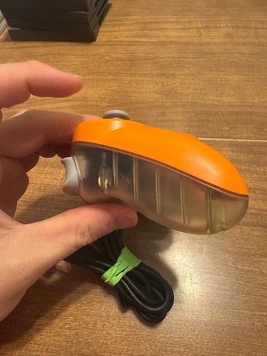 Nintendo Gamecube GC orange spice + clear back video game controller DOL-003 - Picture 6 of 8