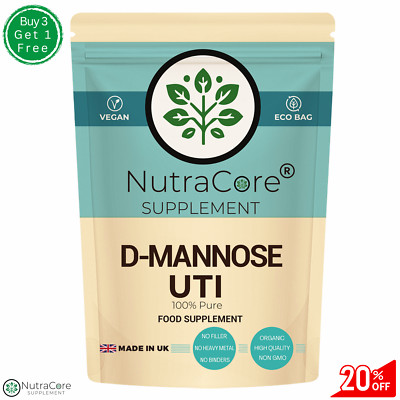 D-Mannose Kapsel 600mg (99%)Gesunde Harnwege-Zystitis Linderung Harnwegsinfekte-90Kapseln