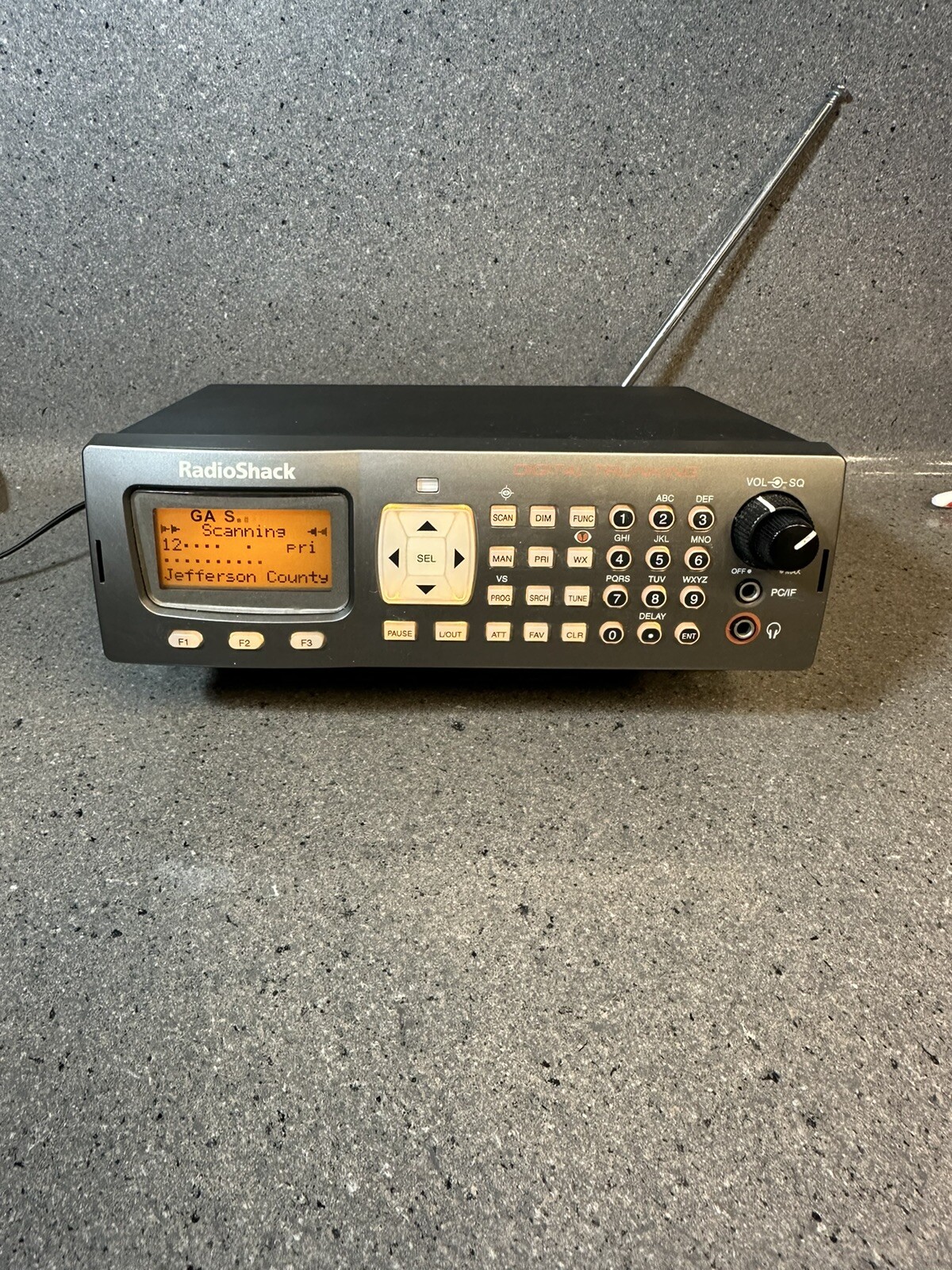 Radioshack PRO197 Digital Trunking Desktop/Mobile Scanner, Silver w