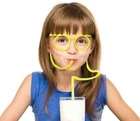 STRAW GLASSES FUN DRINKING STRAWS REUSABLE DRINK PARTY GAMES GIFT CRAZY CHILD