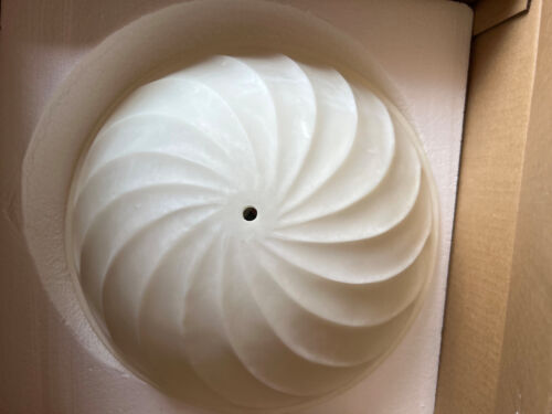 Pottery Barn Ceramic Fluted Noah Flushmount NEW