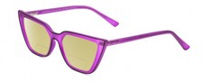Gotham Flex 84 Women's Polarized BIFOCAL Reading Sunglasses in Purple Black 49mm