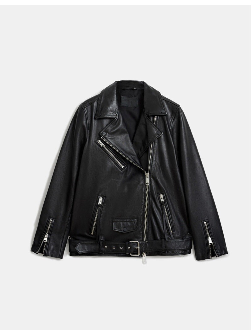 BNWT All Saints Billie Oversized Biker Size Small. RRP £439! image 6
