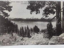Looking Across Lake Tahoe, California Vintage Postcard 