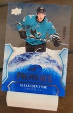 2020-21 UD Ice Hockey Alexander True Premieres RC SP Rookie /999