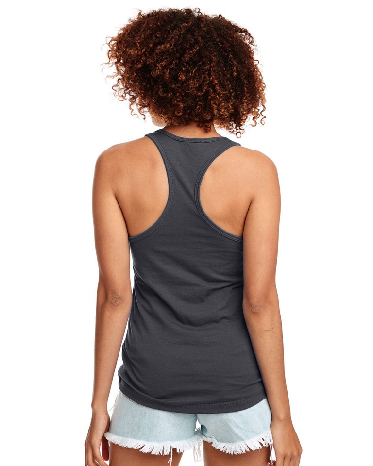 NEXT LEVEL APPAREL Women's N1533 T-Shirt - Black/Dark Grey Blend Tee In X-Small For Casual Comfort