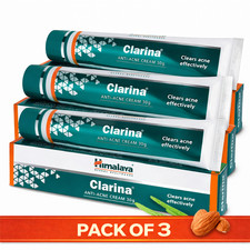 Himalaya Clarina Cream 30g Herbal Skin Clarity Care Support Pack of 3