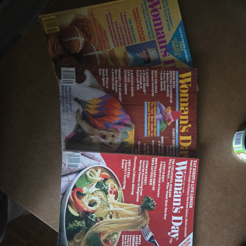 Lot of 3 WOMAN'S DAY MAGAZINE~APRIL, August,  February 1983