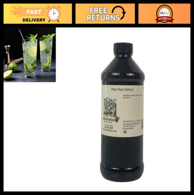Caribbean Rum Flavoring Extract - Premium Baking & Cooking Ingredient - 16 oz -