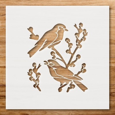 Bird Silhouette Wall Art Stencil for Nature - Inspired Decor - StencilAir