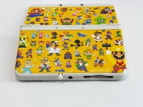 Nintendo New 3DS Handheld System White Mario Edition Bundle *Top Screen Yellowed