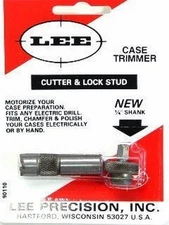 Lee Reloading Case Trimmer Cutter Head and Locking Stud Steel 90110