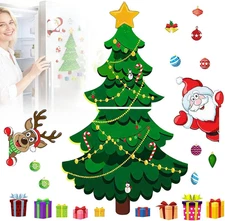 Magnetic Christmas Tree Fridge Decor - 2026 Holiday Themed Magnet Sticker