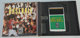 TurboGrafx 16 World Class Baseball 1989 Case, Manual, HuCard
