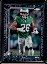 2025 Topps Chrome Saquon Barkley Neon Pulse Refractor #248 Eagles