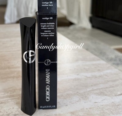 NEW GIORGIO ARMANI Vertigo Lift Mascara (1 OBSIDIAN BLACK) Full Size 10ml