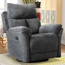 Canmov Swivel Rocker Recliner Chair - 360° Glider Nursery Chair