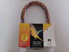 Cotton Perch 3/4" diameter: 16" Bird Perch, Parrot Cotton Perch, Bird Rope M