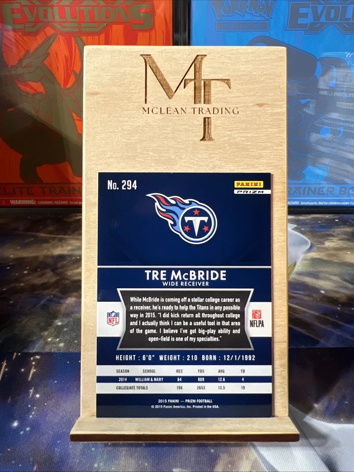 2015 Panini Prizm - Rookies Green Prizm #294 Tre McBride (RC) - Image 2 of 2